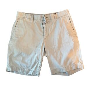 Polo Ralph Lauren Mens Chino Shorts Size 33 Tan Flat Front Casual Summer